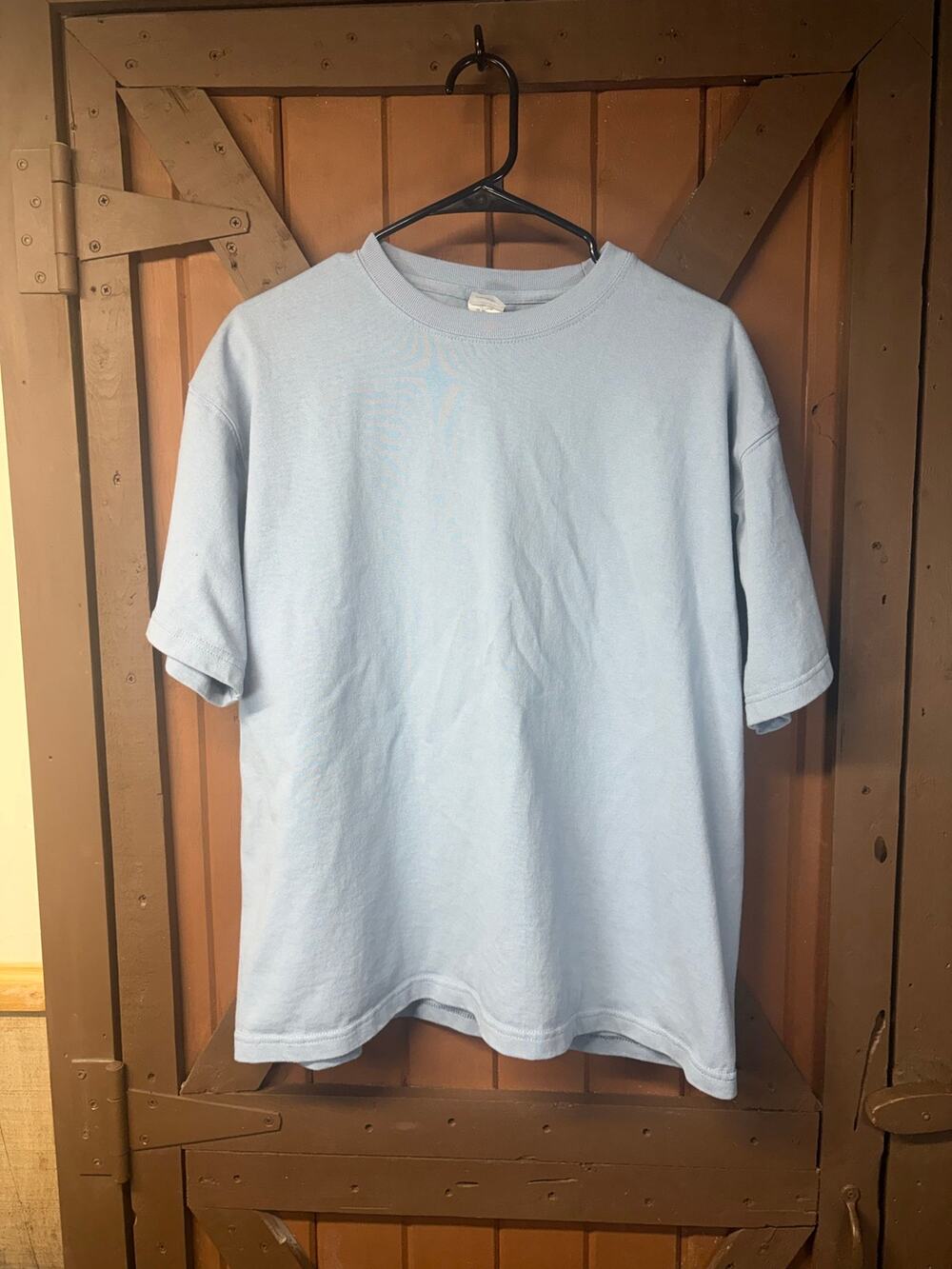 United Athle Urban Label 4411-01 Men’s Medium Light Blue Blank Crewneck T-Shirt